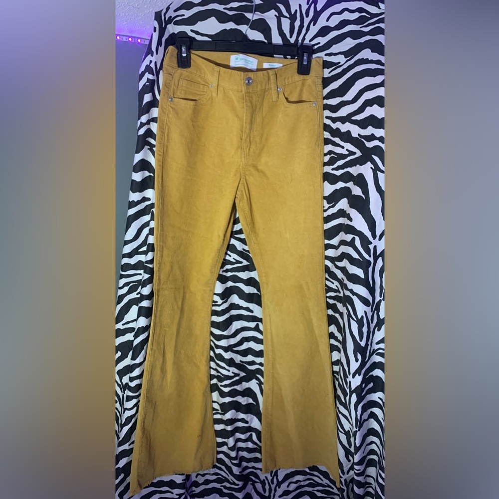 adorable golden corduroy pants